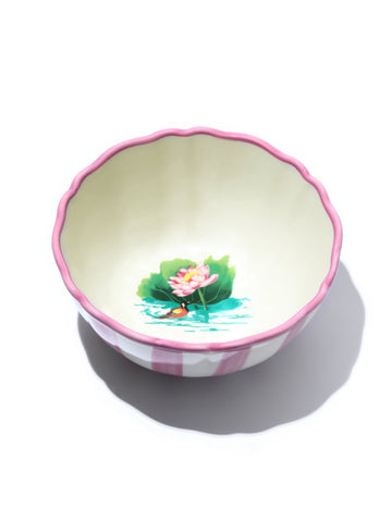 Lotus Pond Bowl, Pink, 6 Inch