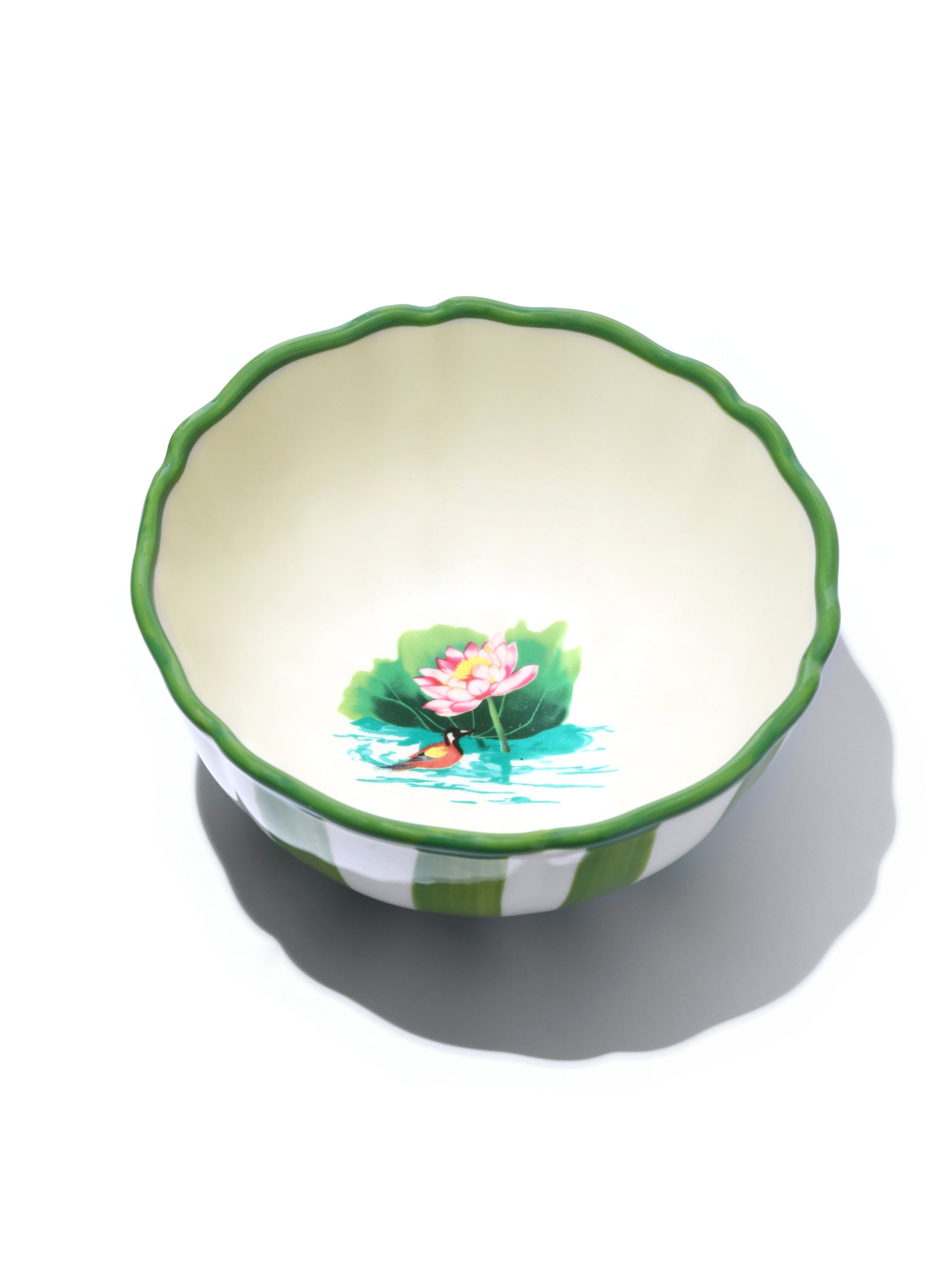 Lotus Pond Dinnerware Set of 12, Green
