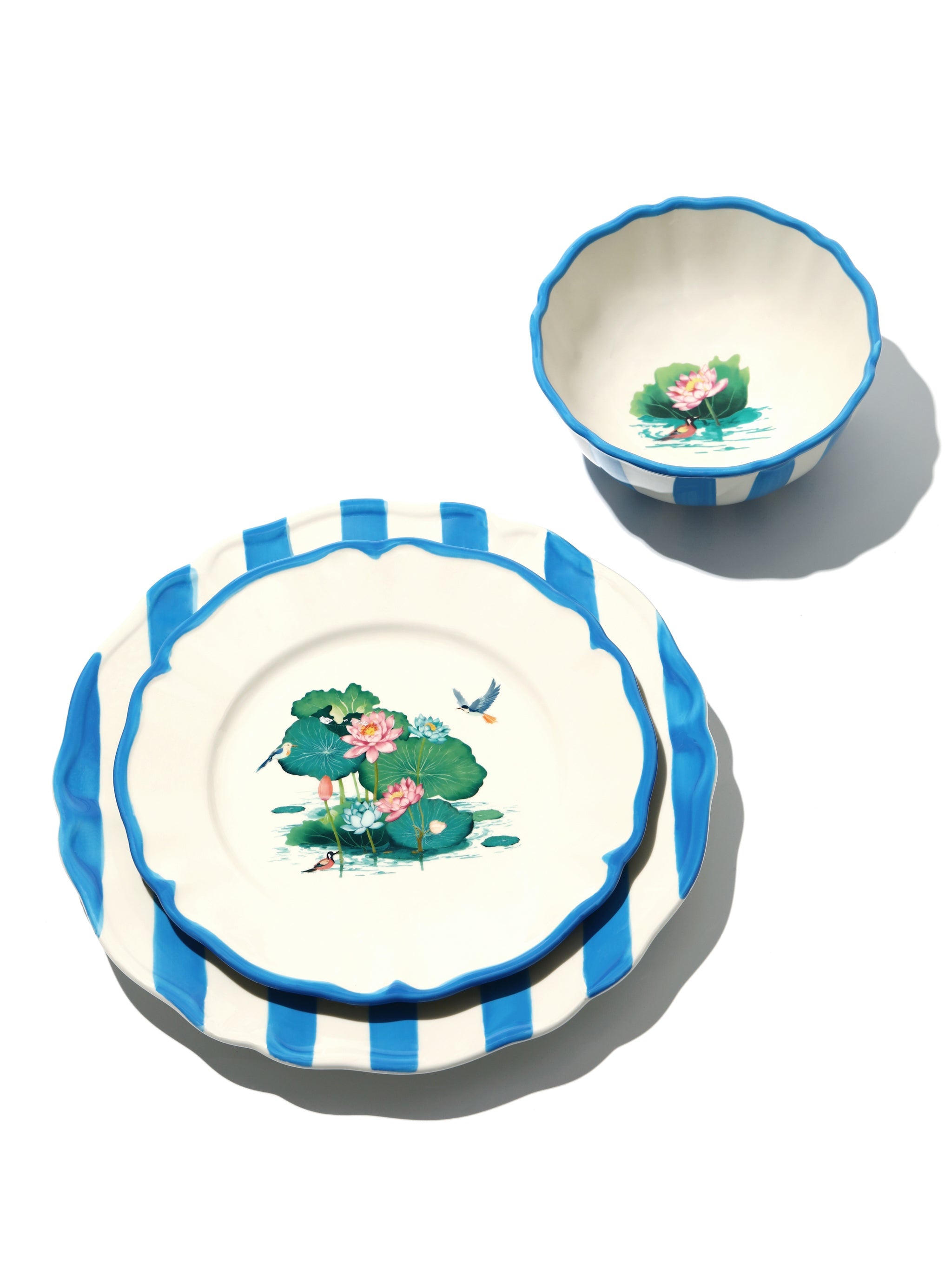 Lotus Pond Dinnerware Set of 12