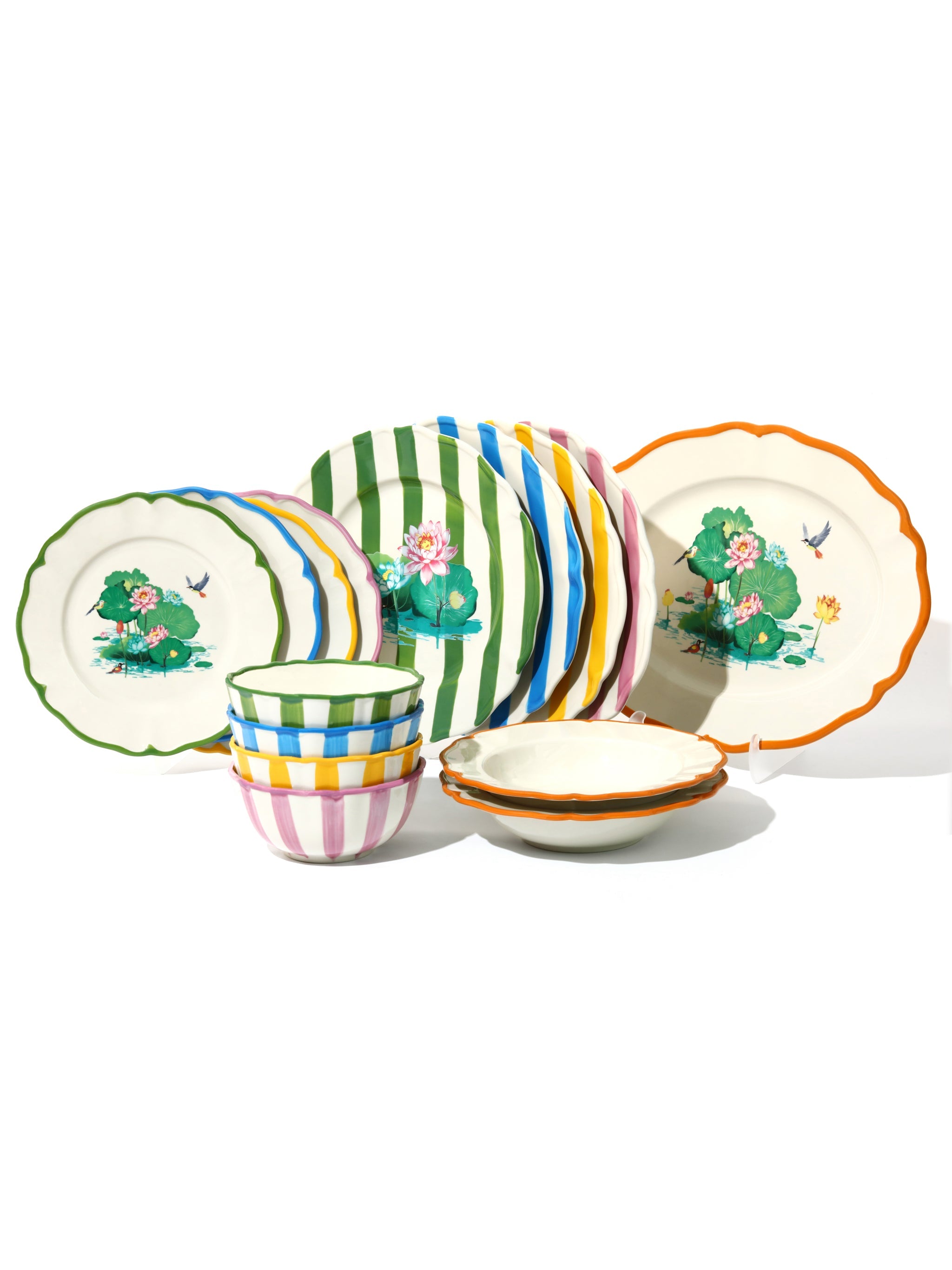 Lotus Pond Bowl, Yellow, 6 Inch