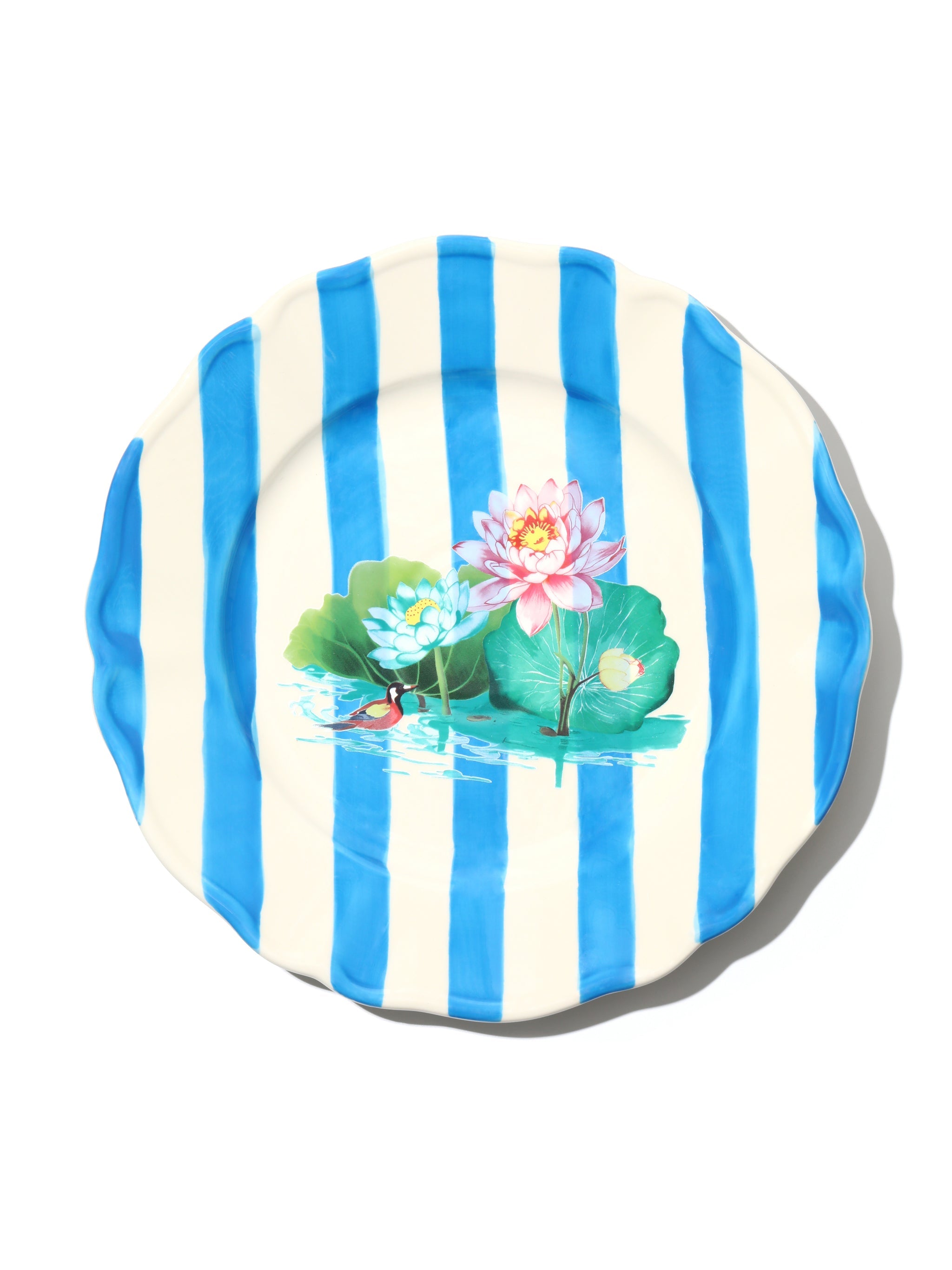 Lotus Pond Dinnerware Set of 12, Blue