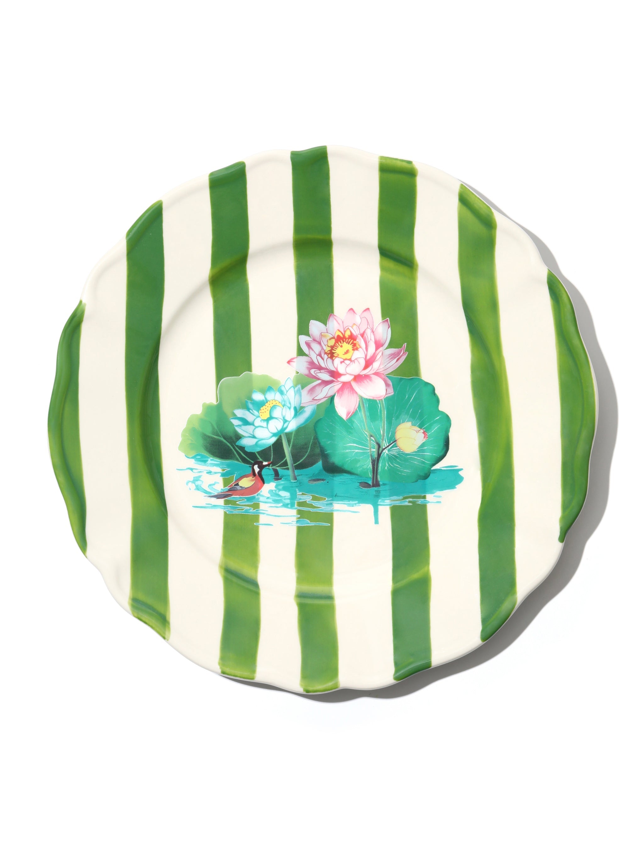 Lotus Pond Dinnerware Set of 12, Green