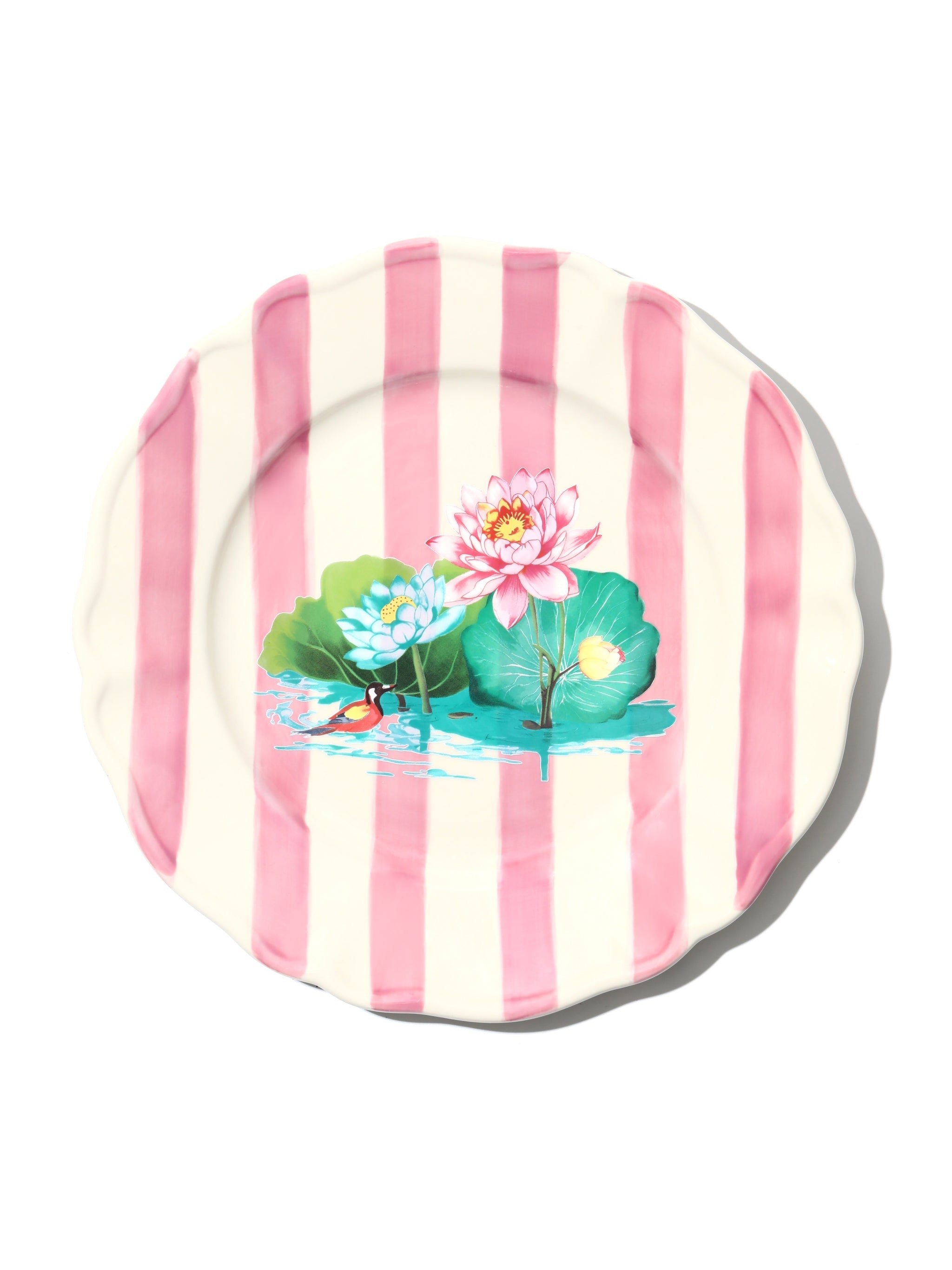 Lotus Pond Dinnerware Set of 12, Pink
