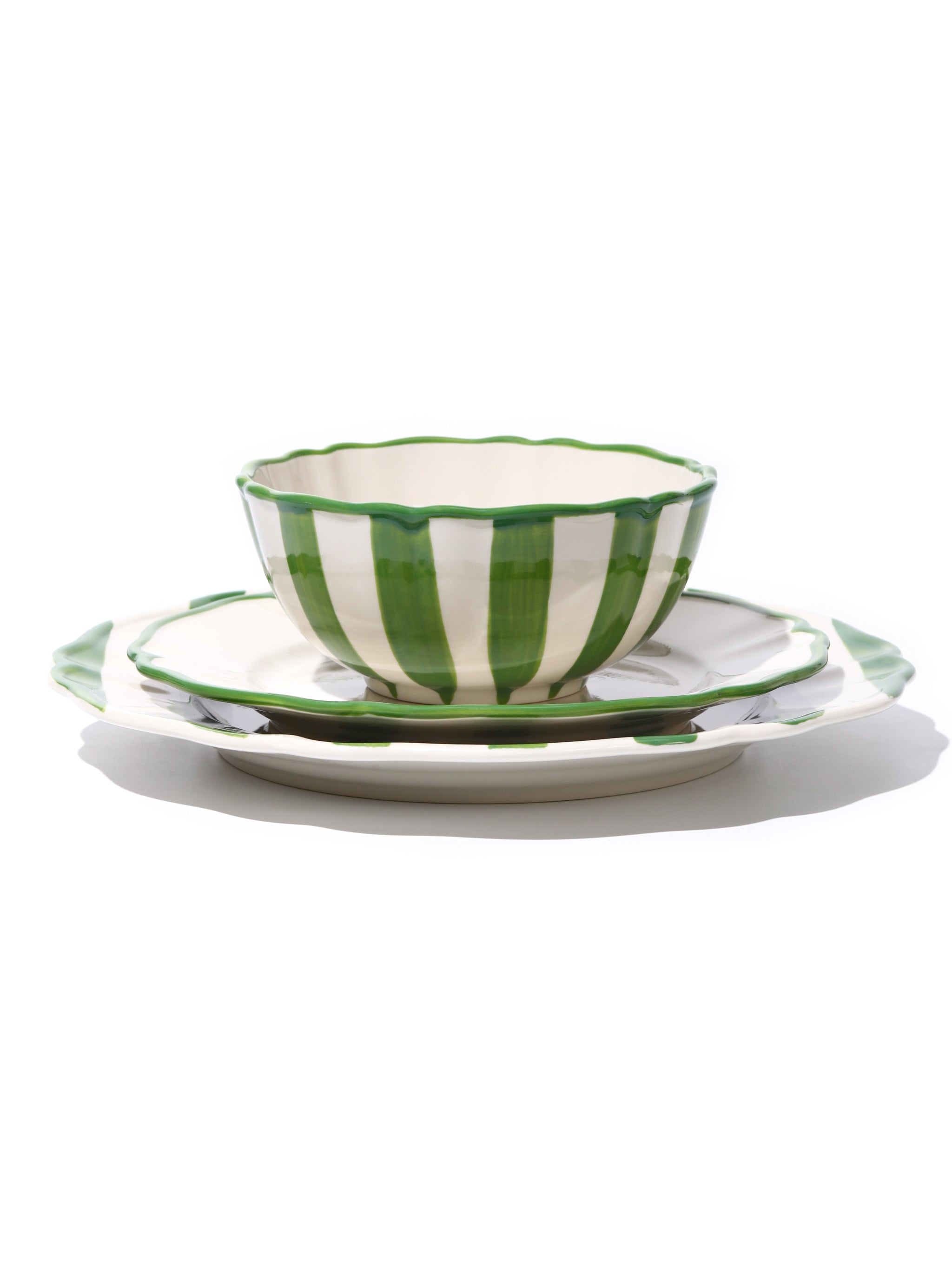 Garden Feast Dinnerware Set of 12, Green