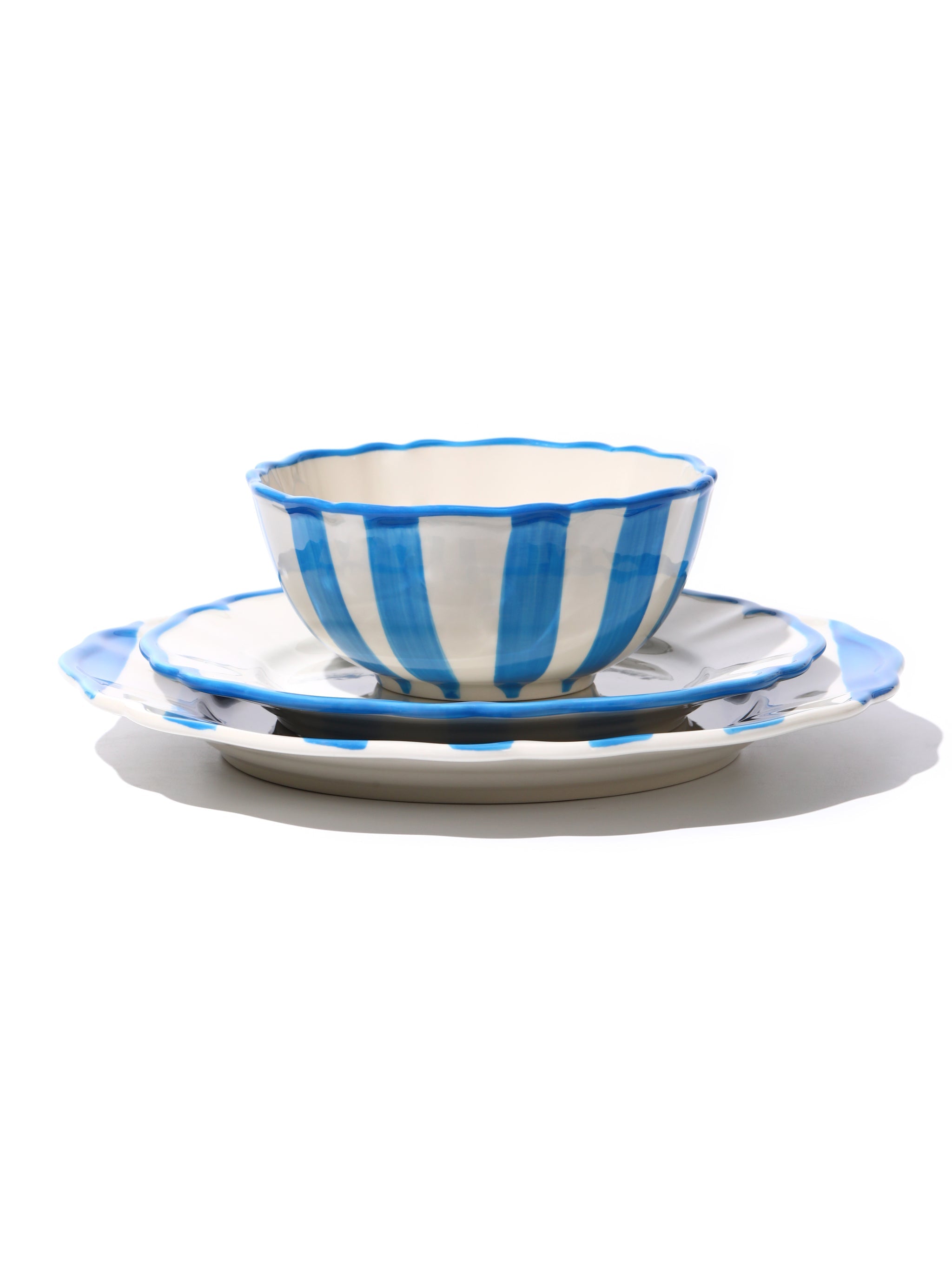 Garden Feast Dinnerware Set of 12, Blue