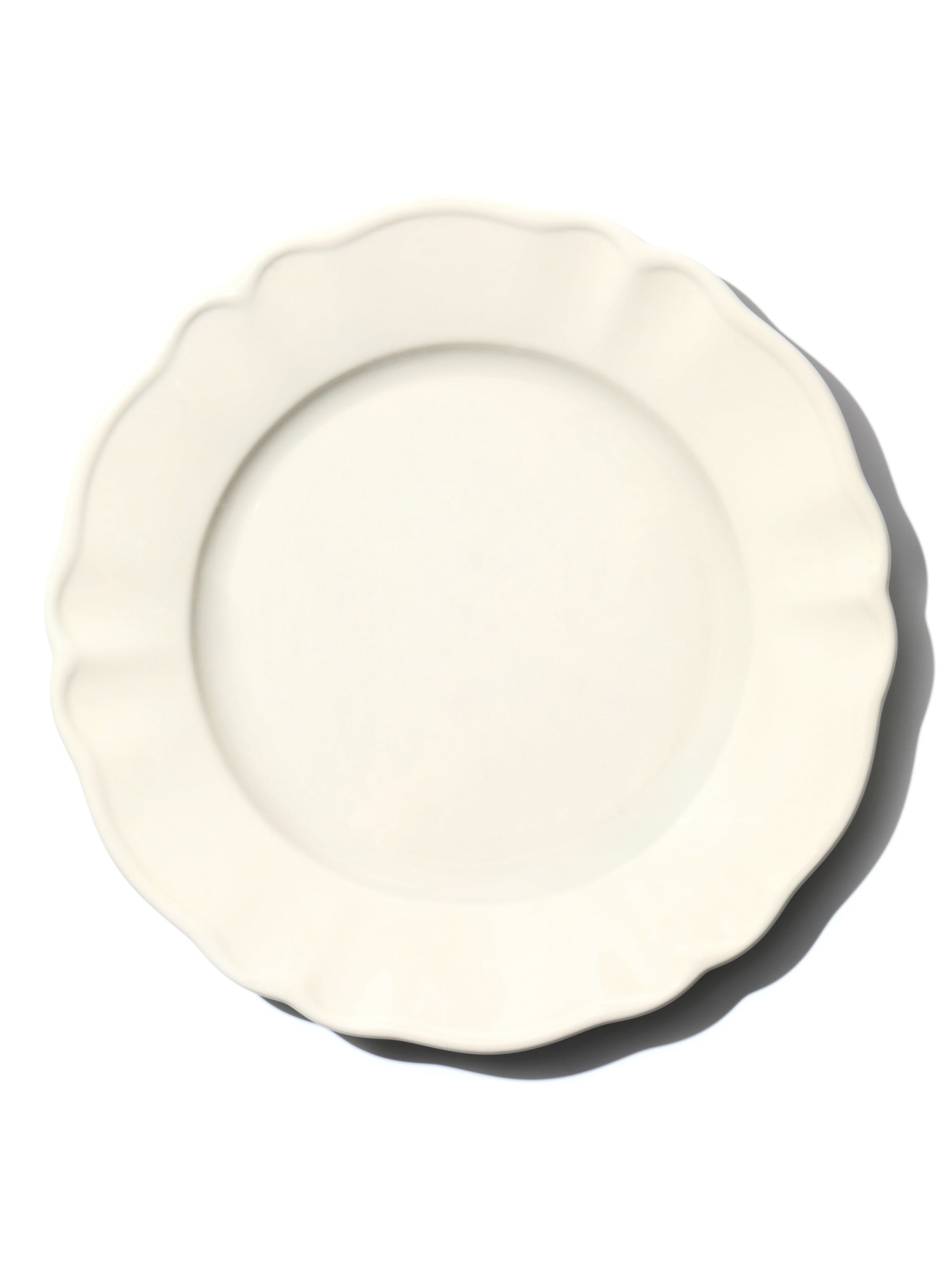 White Petal Plate, 11 Inch