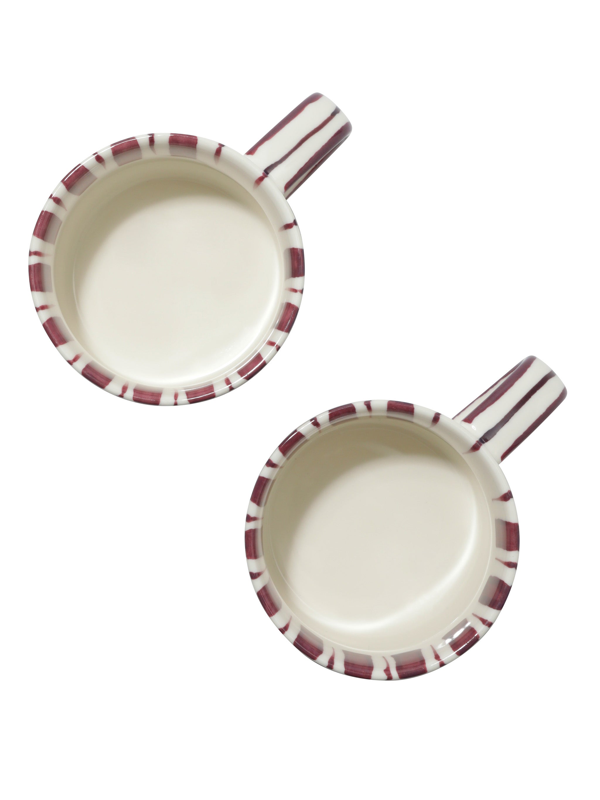 Coffee Cup, Cherry Lacquer Set of 2