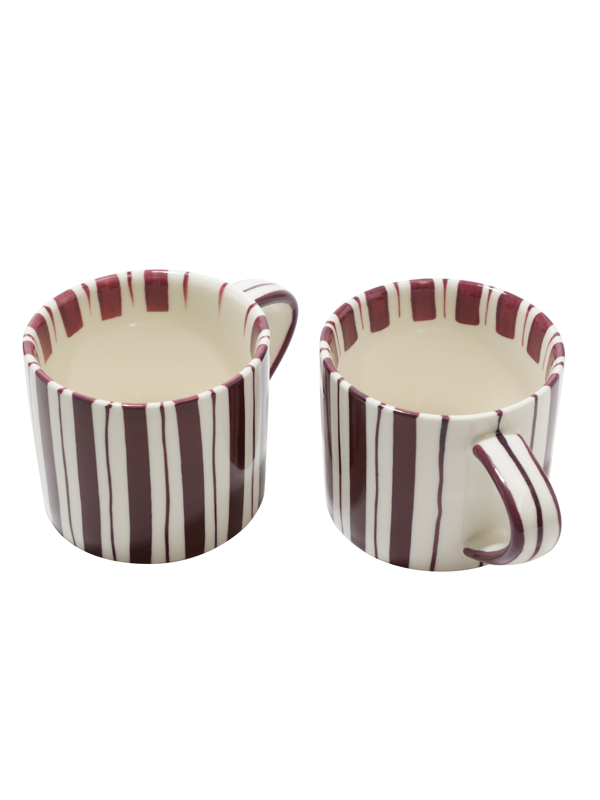Coffee Cup, Cherry Lacquer Set of 2