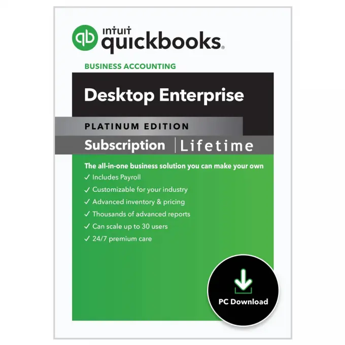 QuickBooks Desktop Enterprise 2023 For windows – lifetime license, not a Subscription