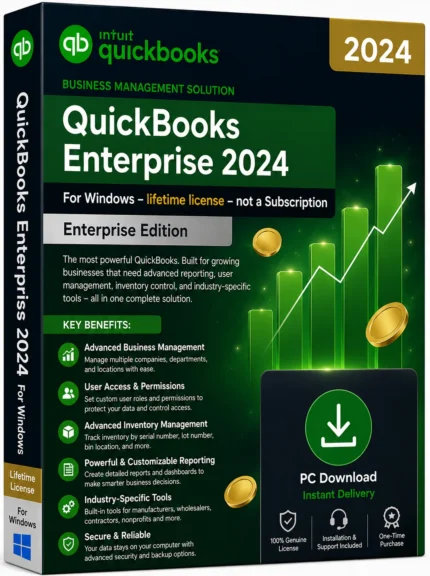 Quickbooks Enterprise 2024 for Windows – Lifetime License