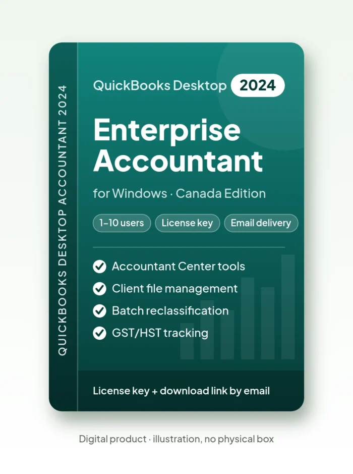 Quickbooks Enterprise Accountant 2024 Canada Edition – License Key – license key, email delivery