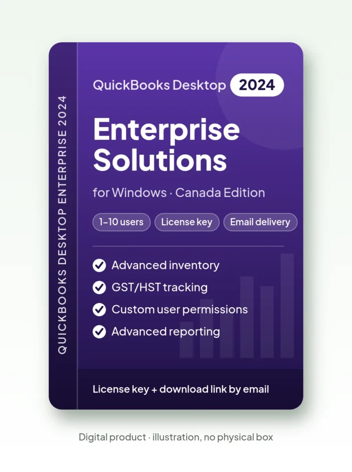 Quickbooks Enterprise Solutions 2024 Canada Edition – License Key – license key, email delivery