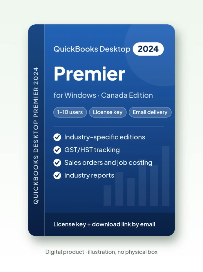 Quickbooks Desktop Premier 2024 Canada Edition – License Key – license key, email delivery