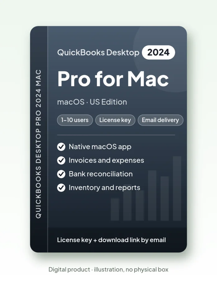 Quickbooks Desktop Pro 2024 for Mac – License Key – license key, email delivery