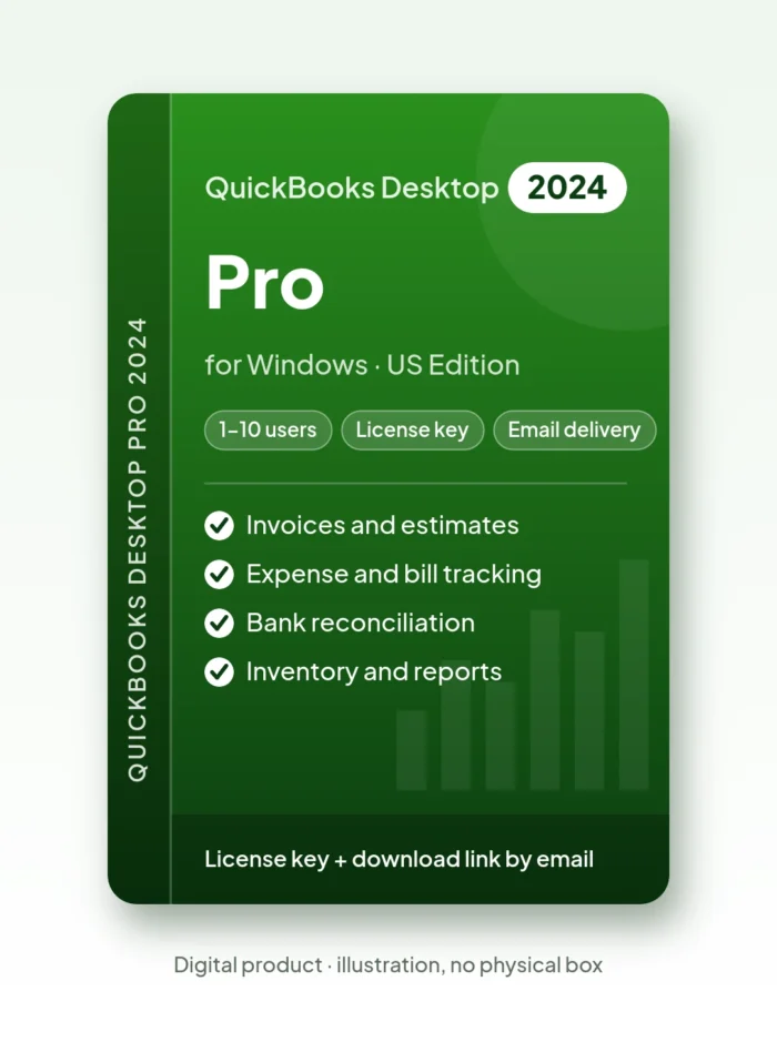 Quickbooks Desktop Pro 2024 for Windows – License Key – license key, email delivery