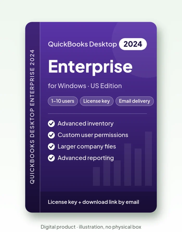 Quickbooks Enterprise 2024 for Windows – License Key – license key, email delivery